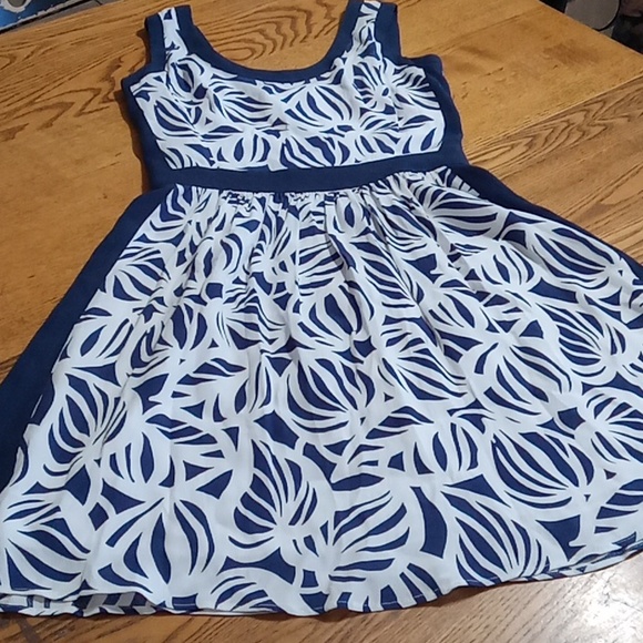 LILLY PULITZER DRESS 2 Womens NAVY BLUE WHITE New Summer Party Casual - Picture 3 of 12